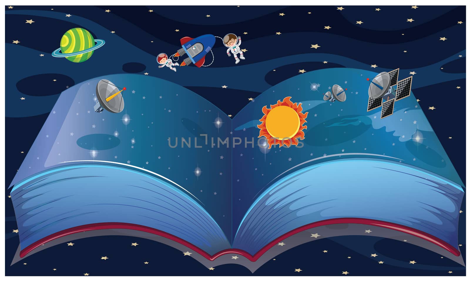 book contains complete space knowledge with actual things