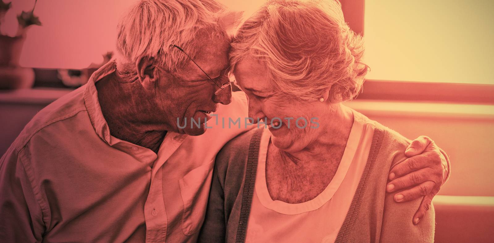Senior couple hugging each other by Wavebreakmedia