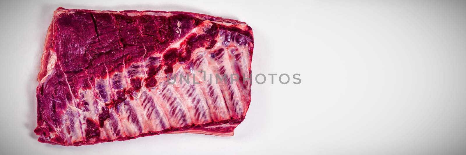 Beef brisket against white background by Wavebreakmedia