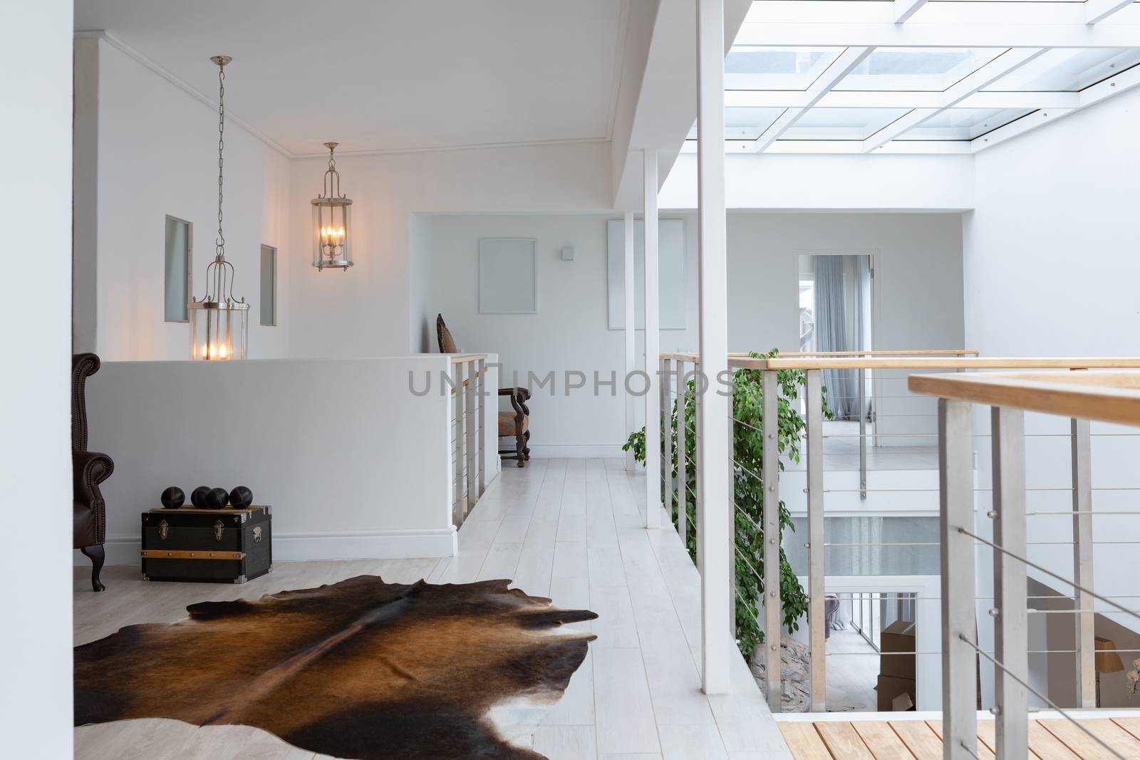 Interior view of empty modern home