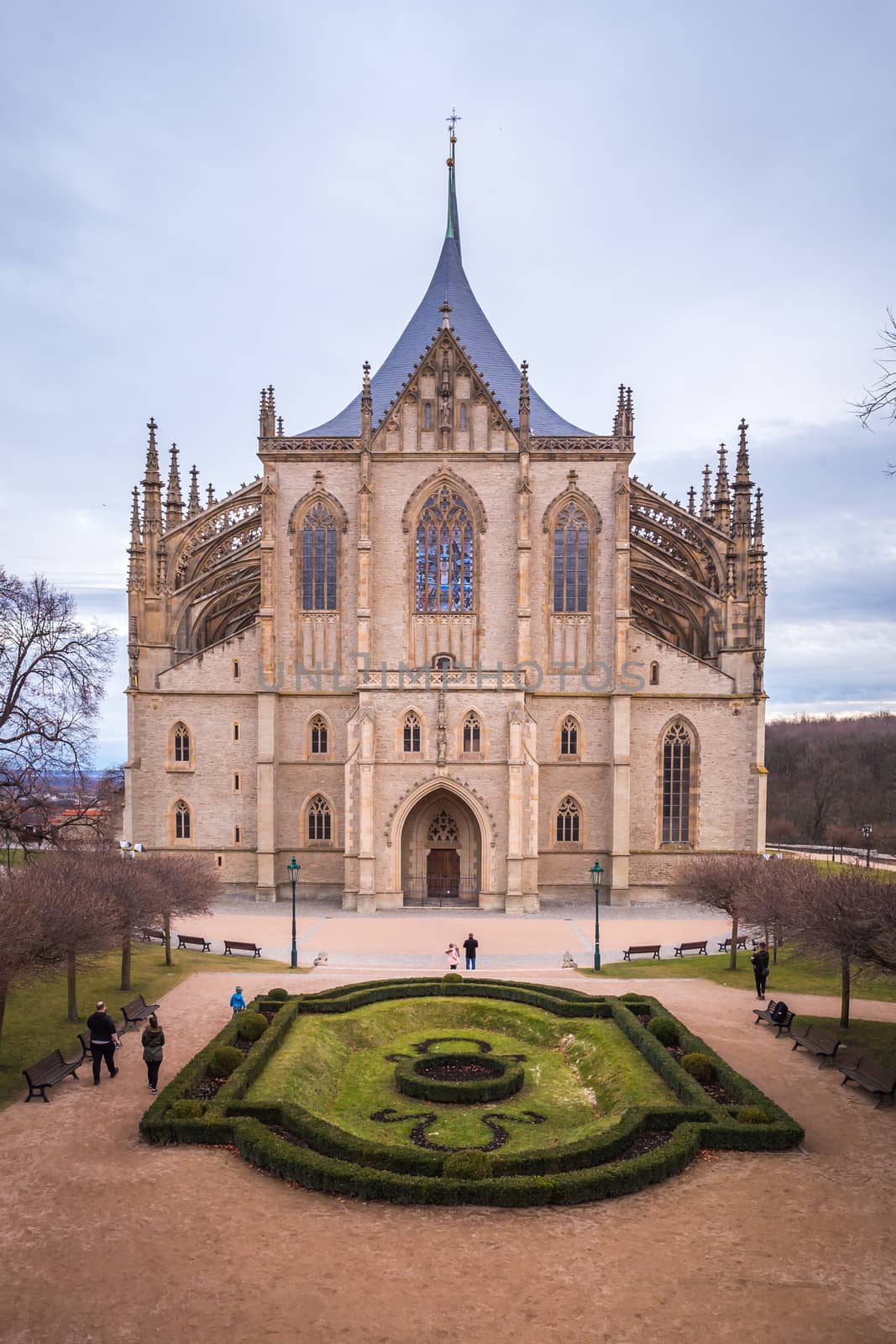 St. Barbara cathedral in Kutna Hora, jewel of Gothic architecture and art of Czech Republic. Kutna Hora is UNESCO World Heritage Site