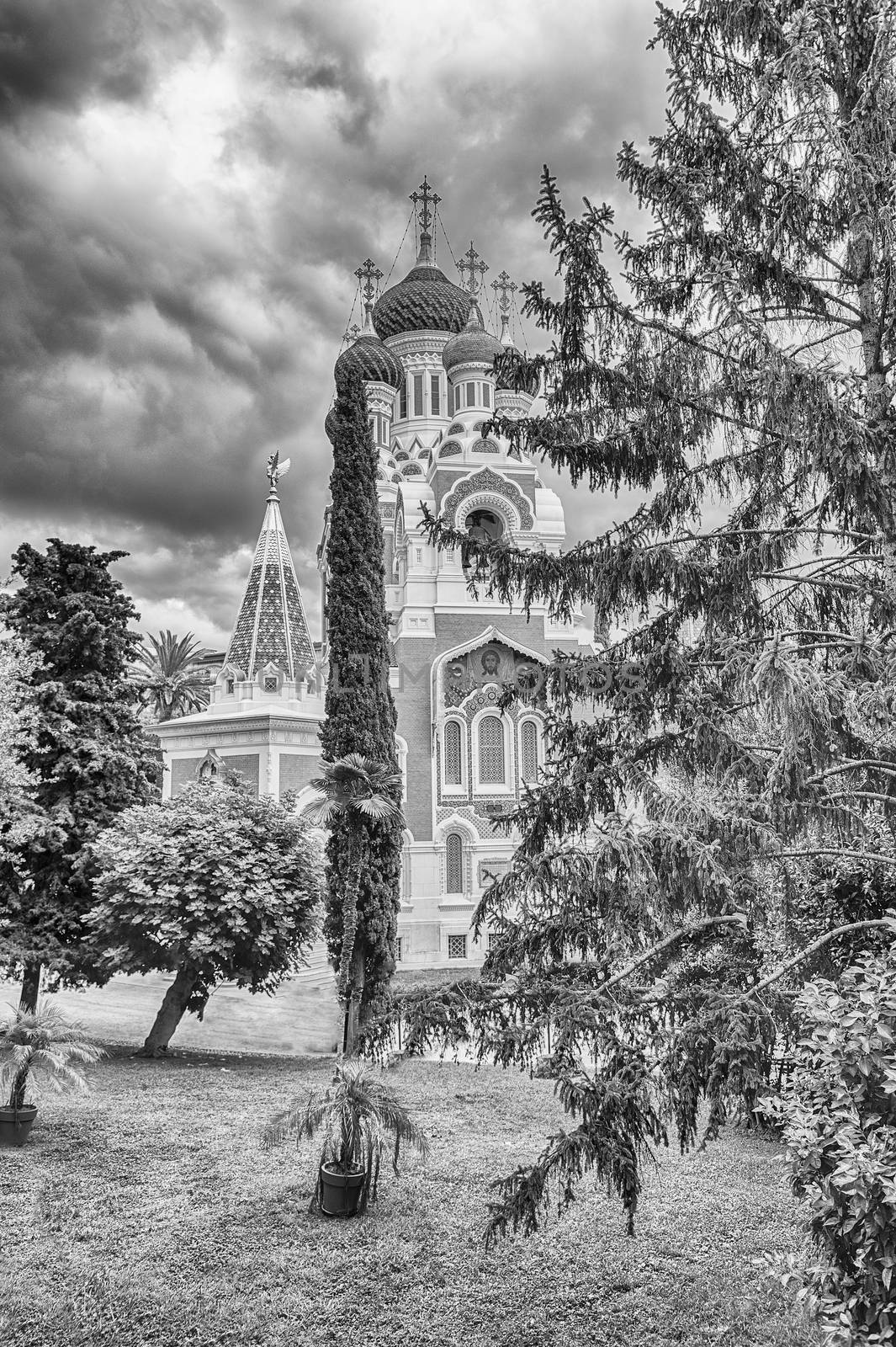 The iconic St Nicholas Orthodox Cathedral, Nice, Cote d'Azur, Fr by marcorubino