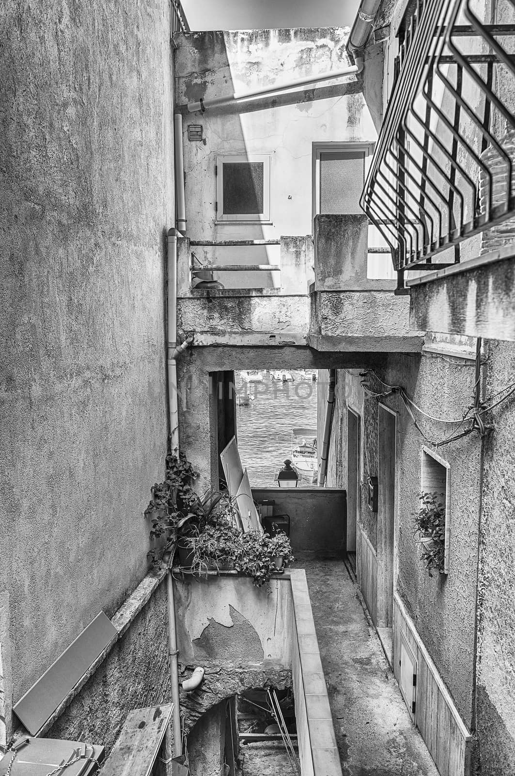 Picturesque streets and alleys in the seaside village, Scilla, I by marcorubino