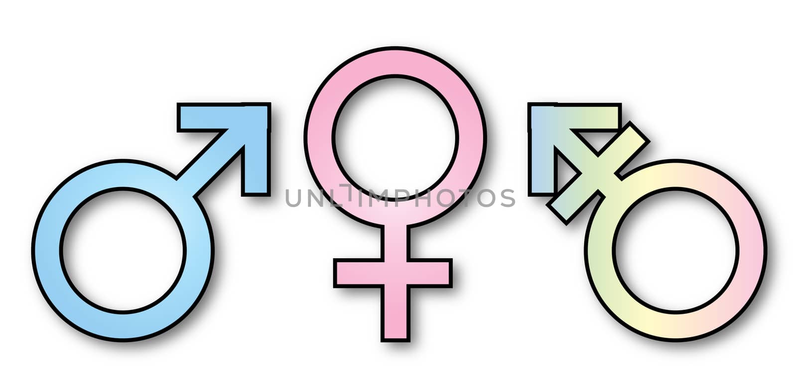 3 Gender Signs by Bigalbaloo