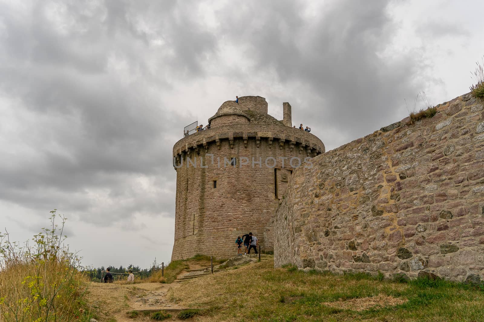 Castle on a sea coast of French Britanny by javax