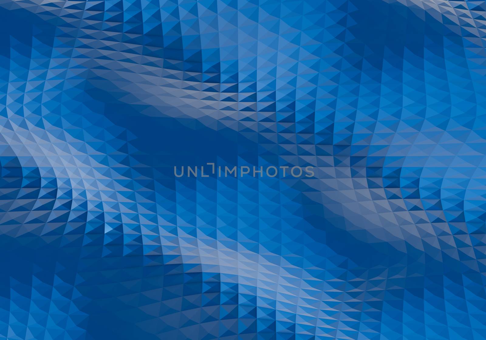 Abstract blue background. 3D low poly style. illustration of 3D  by SaitanSainam