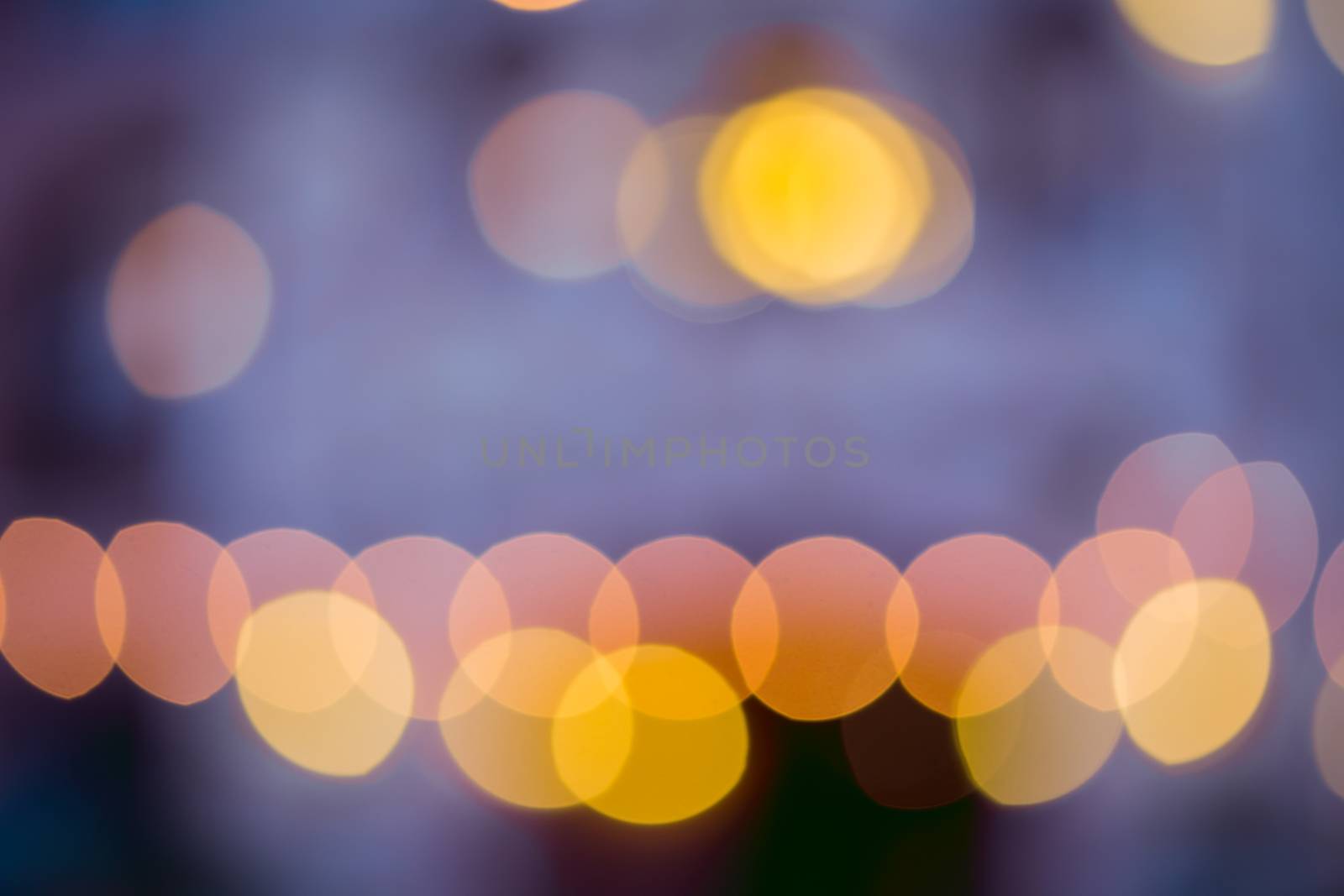 night light bokeh of lights decorate the Christmas and New Year and Is a symbol of the celebration.