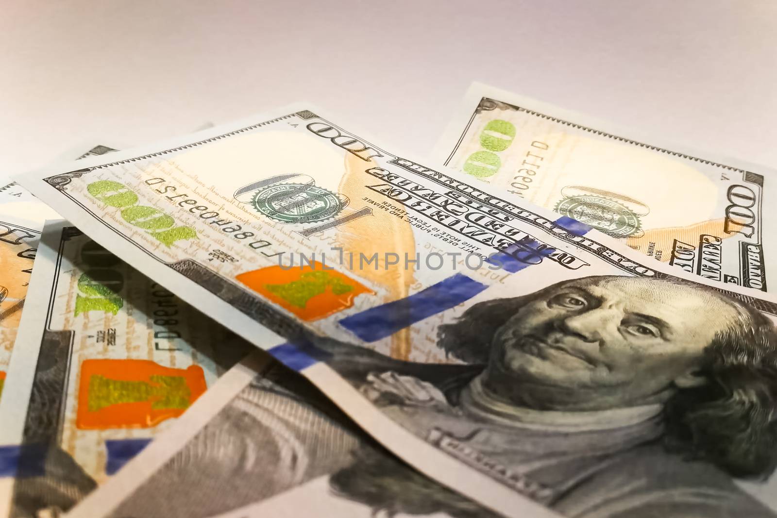 American dollars. Money banknotes. Bill of money dollar bills by nyrok