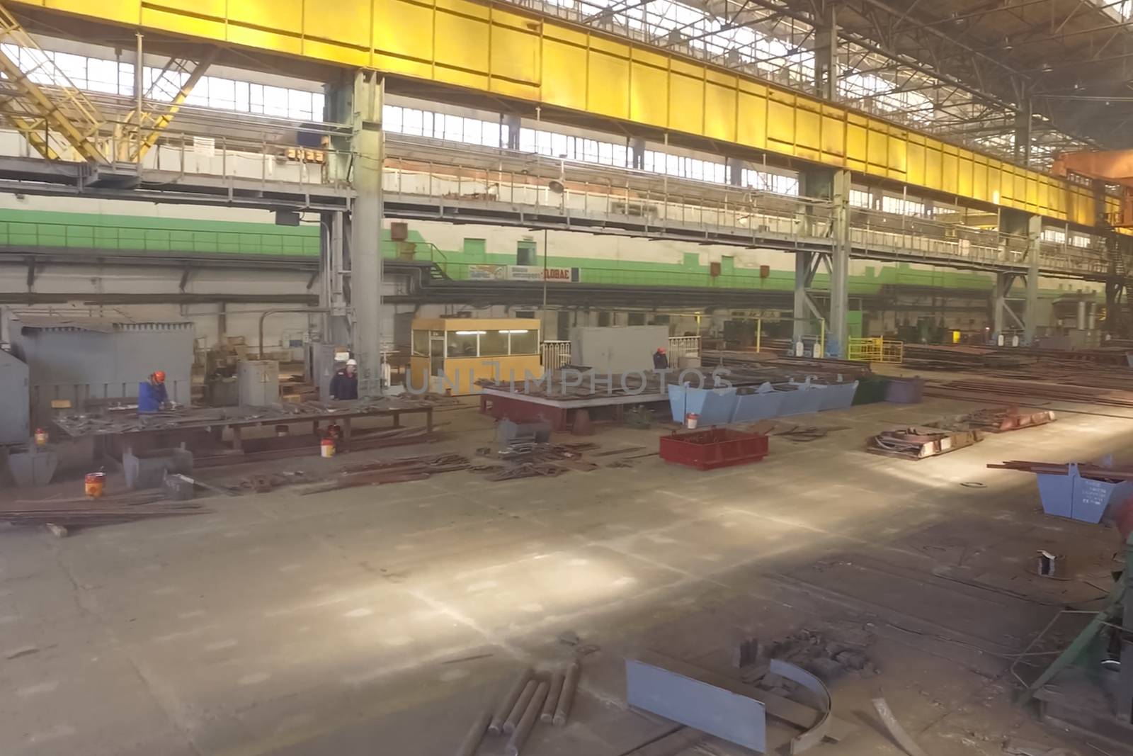 Shipbuilding plant, Internal welding workshop m erection of meta by nyrok