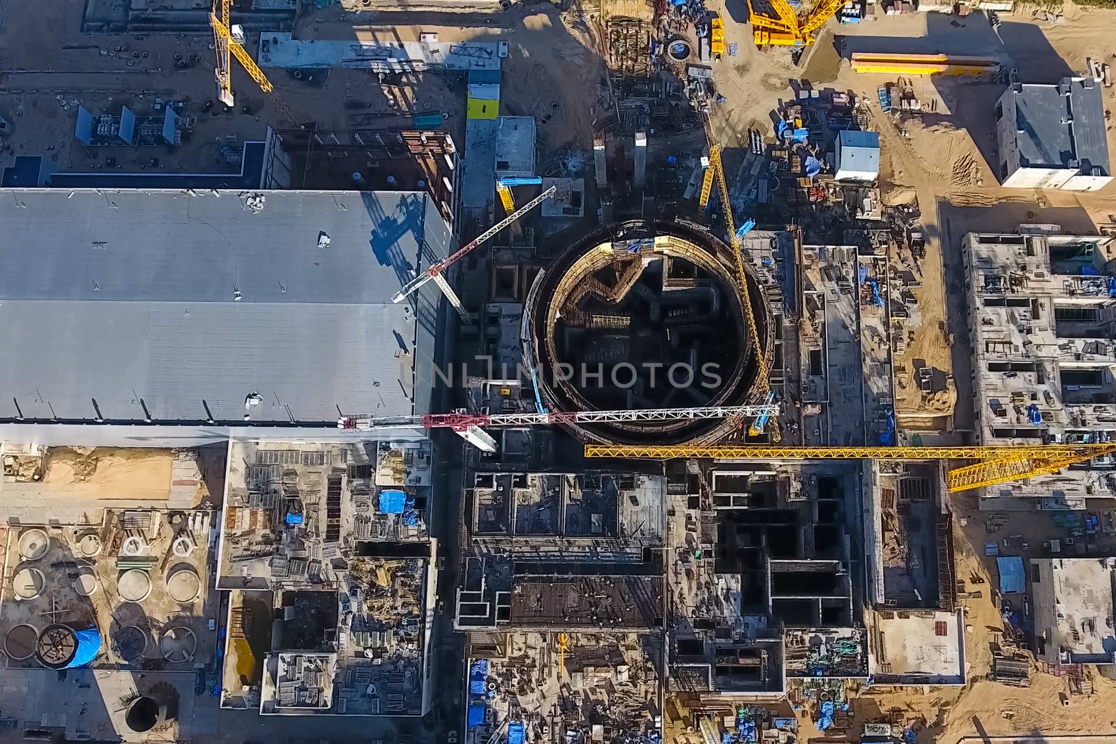 Aerial survey of a nuclear power plant under construction. Insta by nyrok