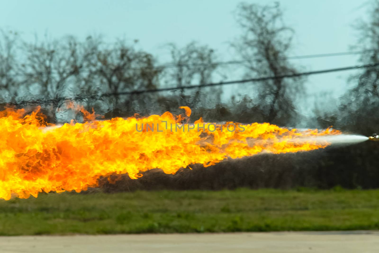 Flamethrower in action. Flamethrower operational test by nyrok