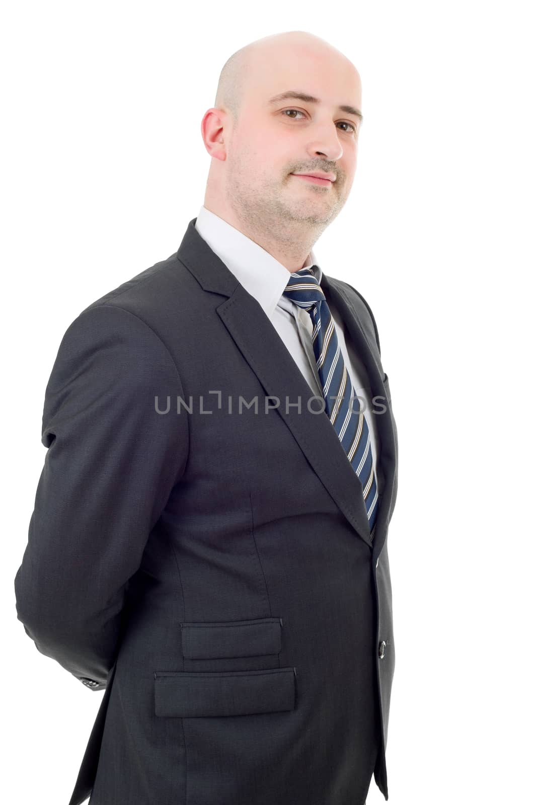 young business man portrait isolated on white