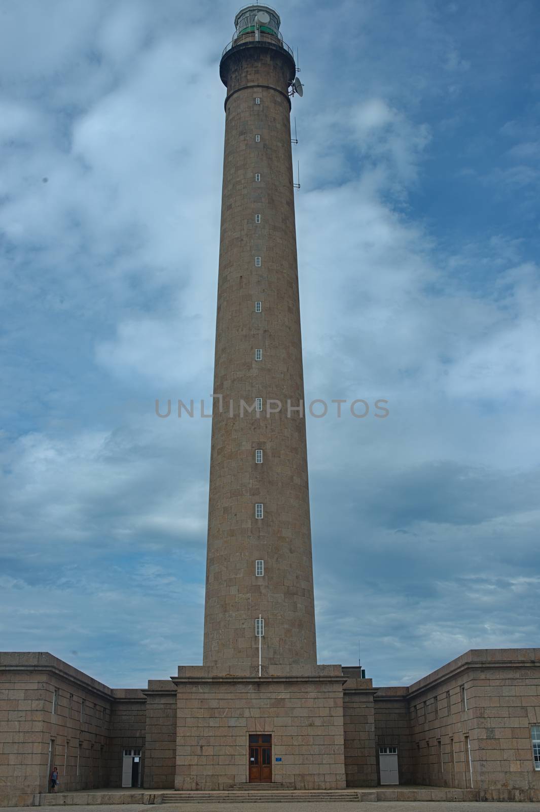 CHERBOURG, FRANCE - June 6th 2019 - Huge stone lighthouse by sheriffkule