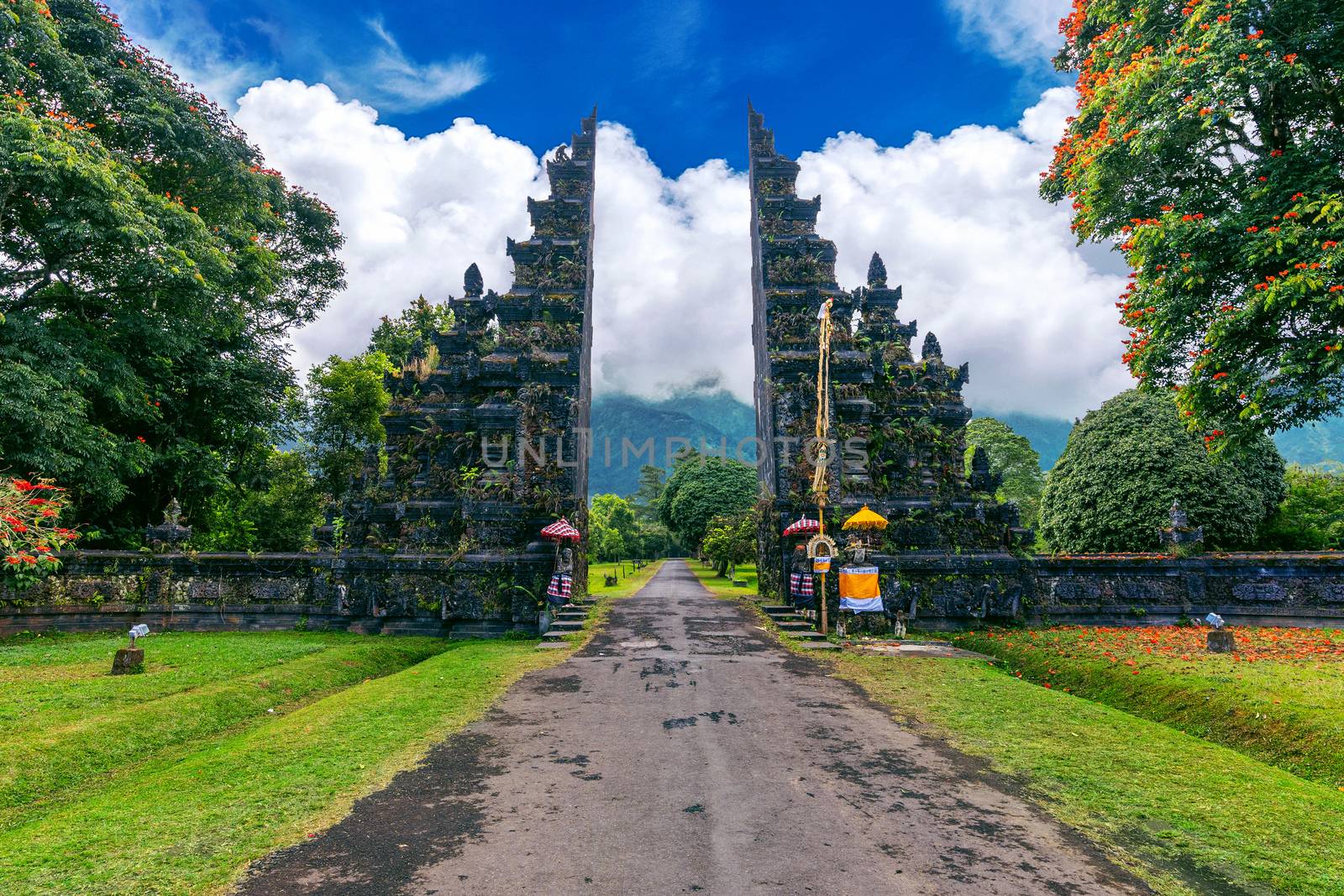 Big entrance gate in Bali, Indonesia. by gutarphotoghaphy