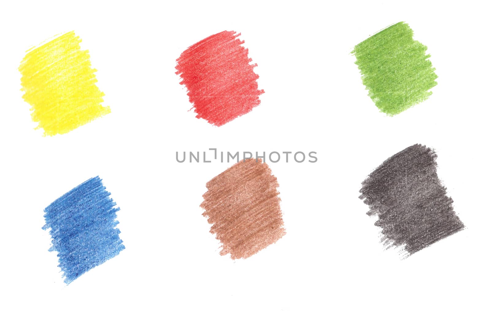 Spots made with six main colored pencils. by Rina_Dozornaya