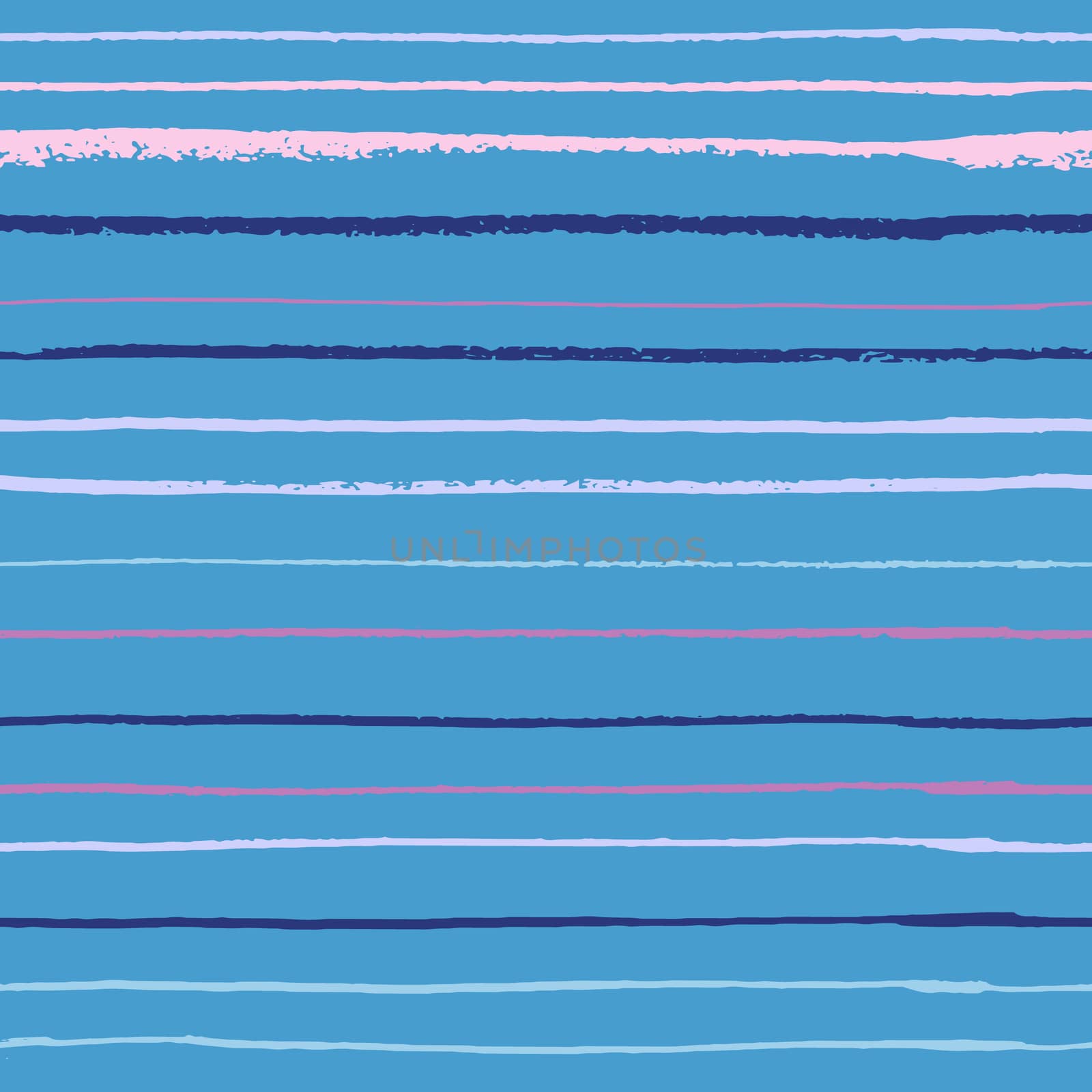 Pastel color horizontal textured lines on blue trendy seamless pattern background. Design for wrapping paper, wallpaper, fabric print, backdrop. Vector illustration.