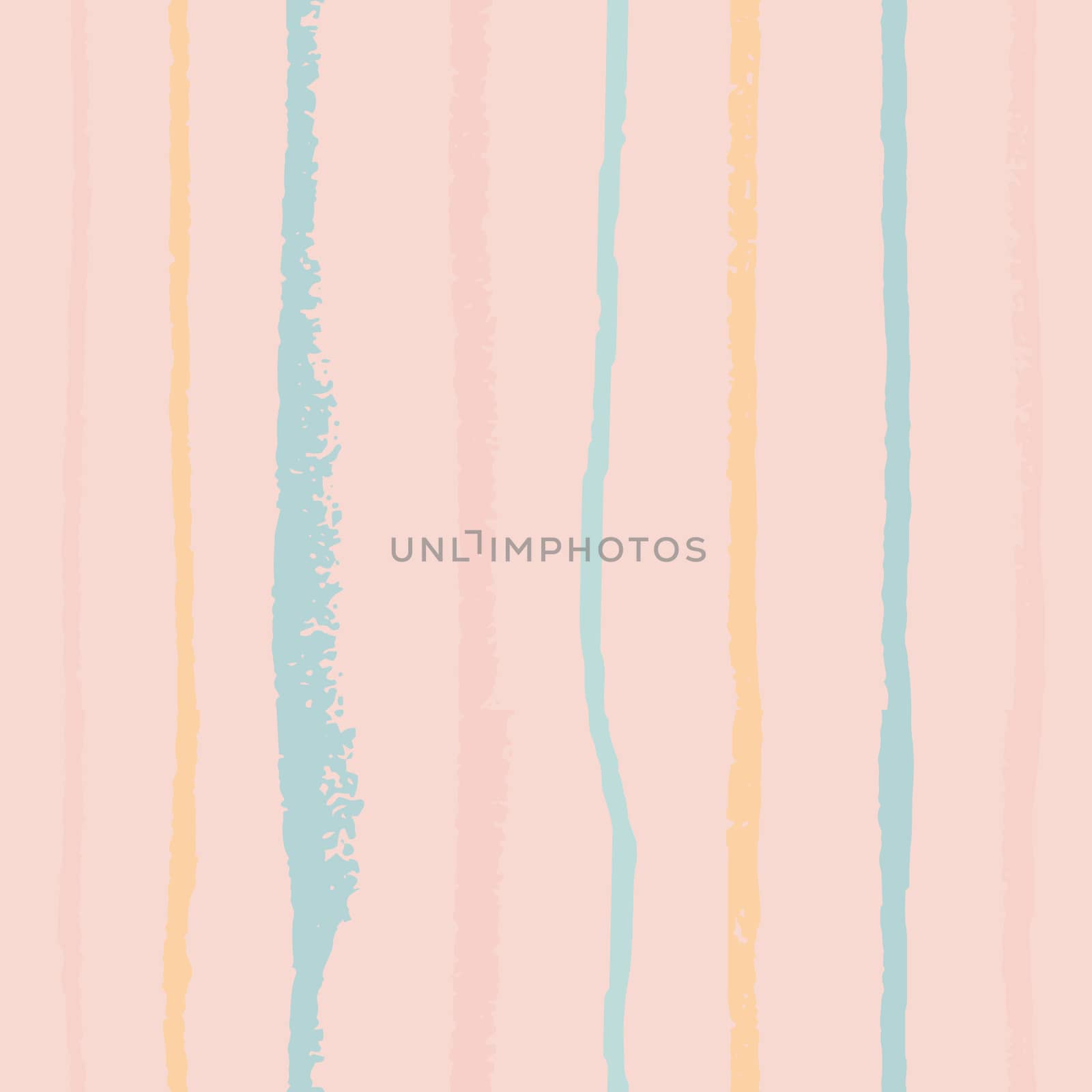 Pastel color vertical textured lines on pink seamless pattern background. Design for wrapping paper, wallpaper, fabric print, backdrop. Vector illustration.