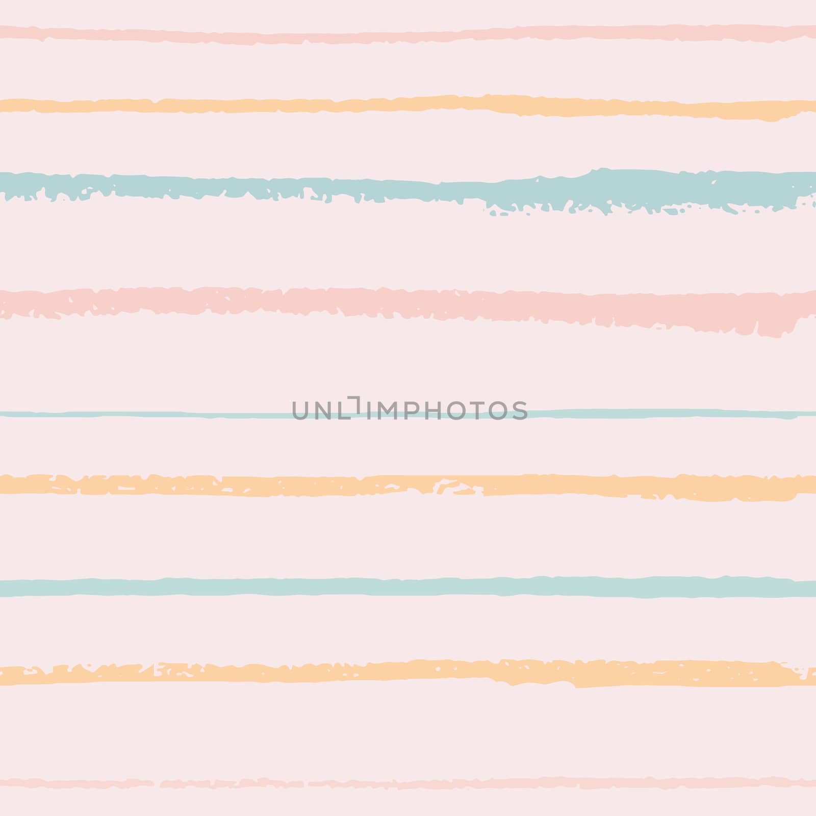 Pastel colors horizontal textured lines trendy seamless pattern with hand drawn elements background. by Nata_Prando