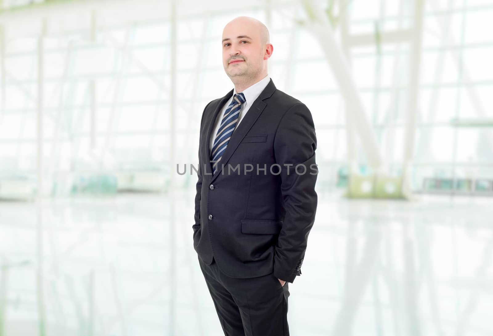 happy business man portrait at the office