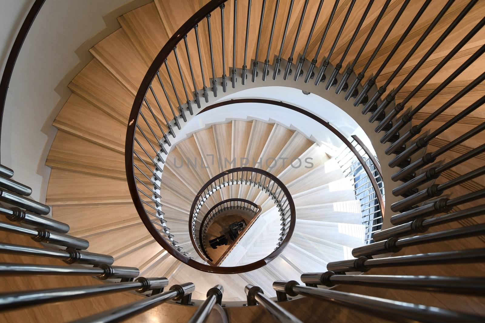 Old spiral staircase from above