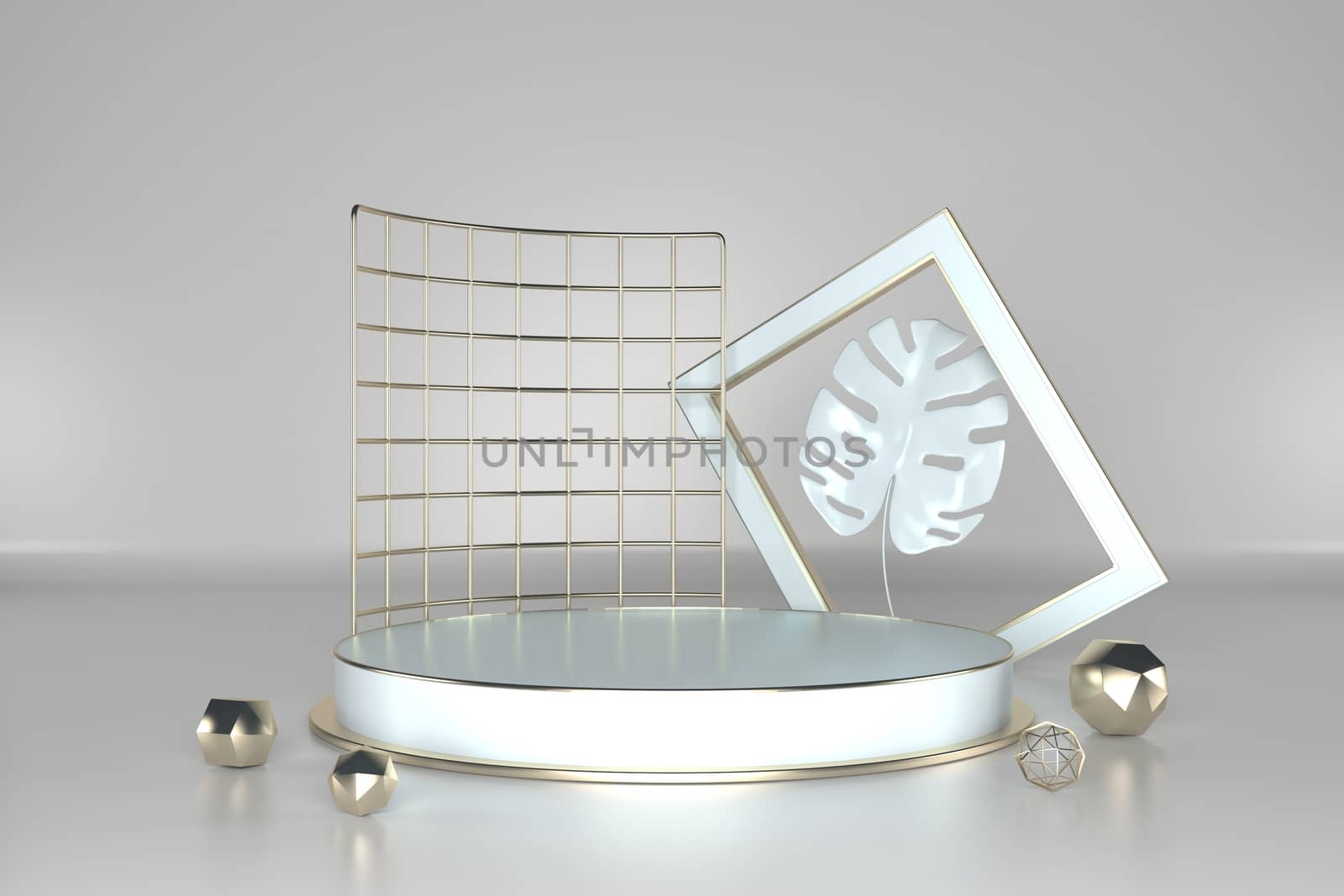 3d render, abstract geometric background, cylinder podium, minimalistic primitive shapes, modern mock up, blank template, empty showcase, shop display