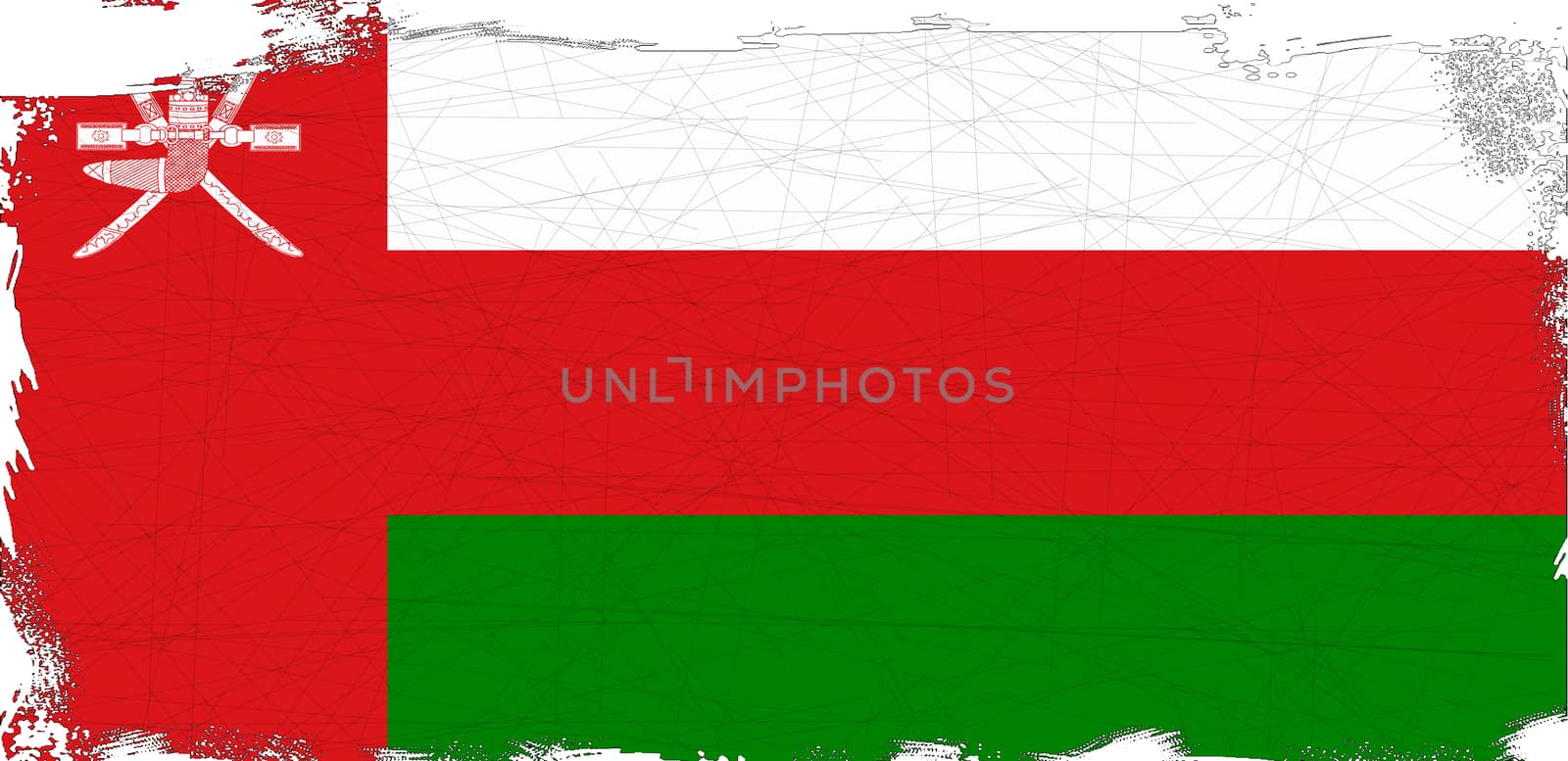 Flag of Oman Grunge by Bigalbaloo