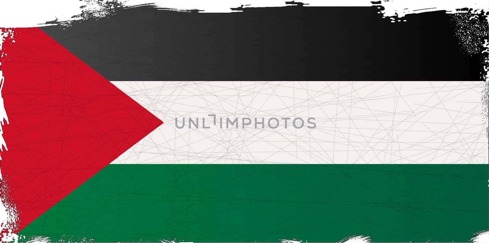 Flag of the Arab League country of Palestine