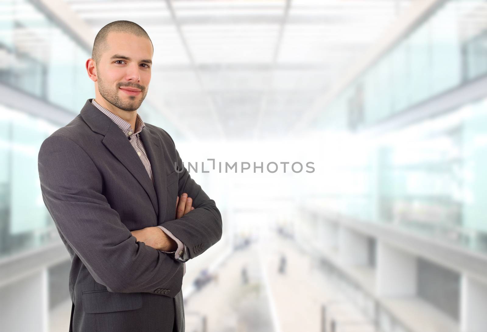 happy business man portrait at the office