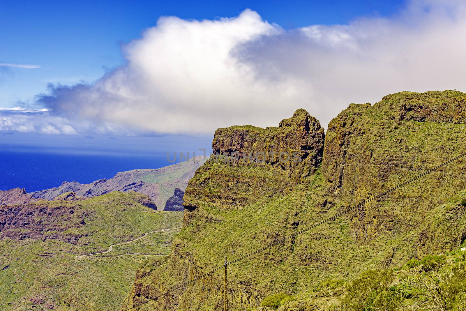 Masca Village and valley in Tenerife by Nanisimova