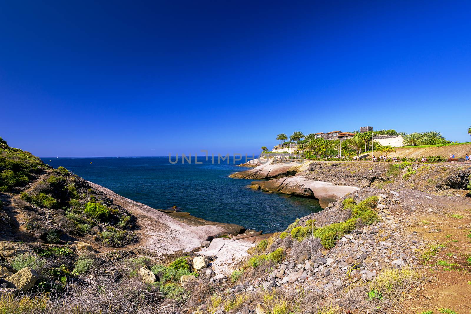 Rocky coast of Costa Adeje.Tenerife island, Canaries