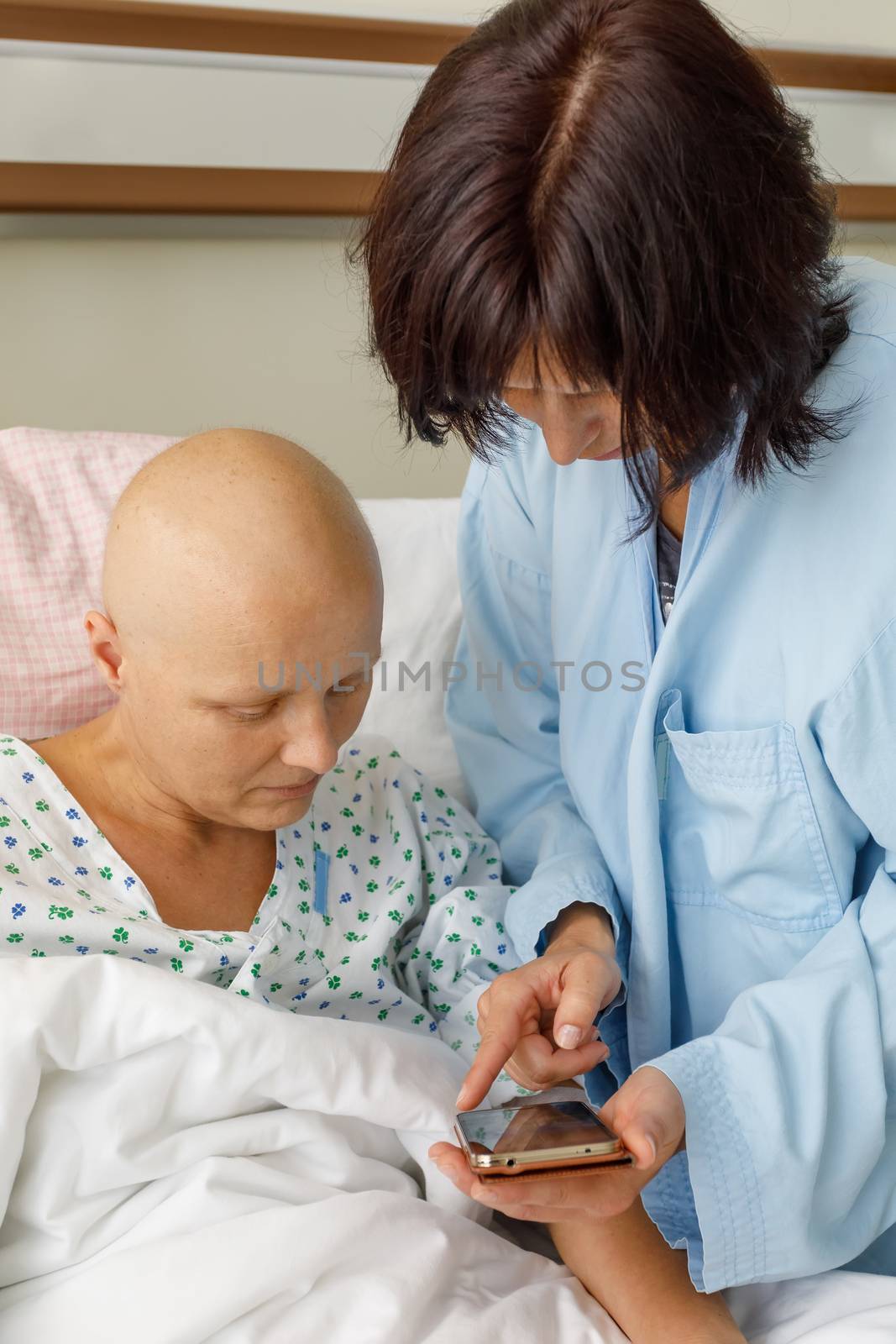Middle age woman cancer patient by artush