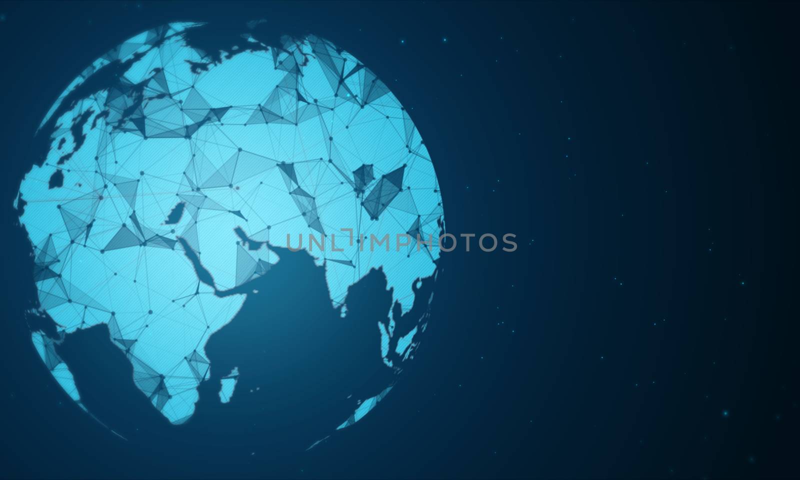 Global cyber news concept.Business networking background.Plexus sphere presentation technology. by ArtTist