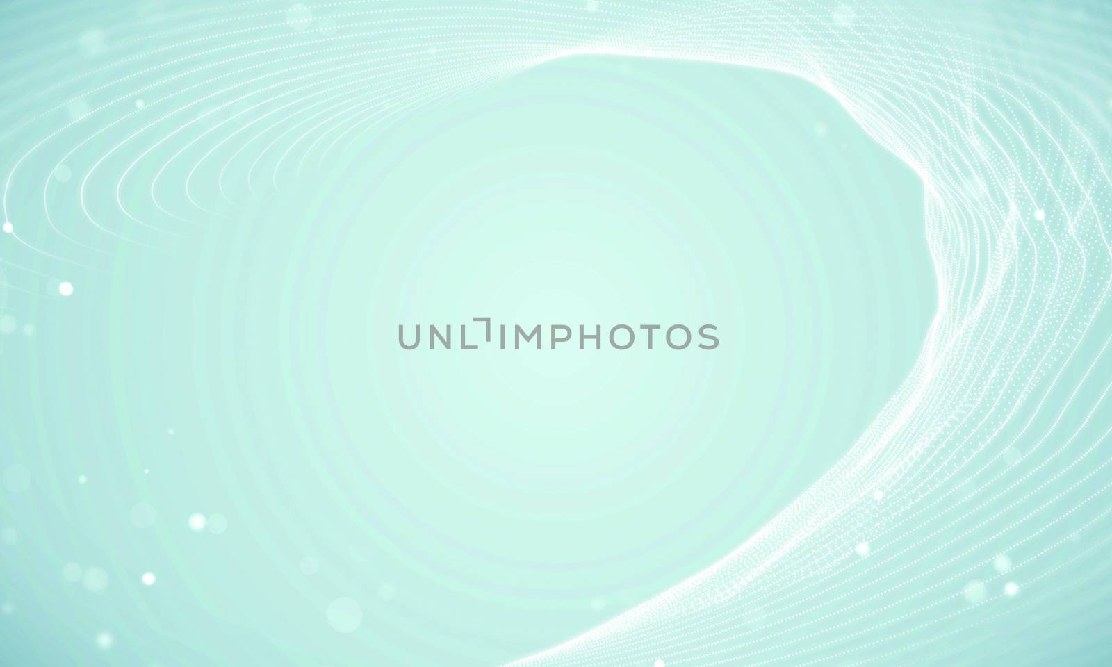 Abstract clean waves white background.Dots lines presentation concept. by ArtTist