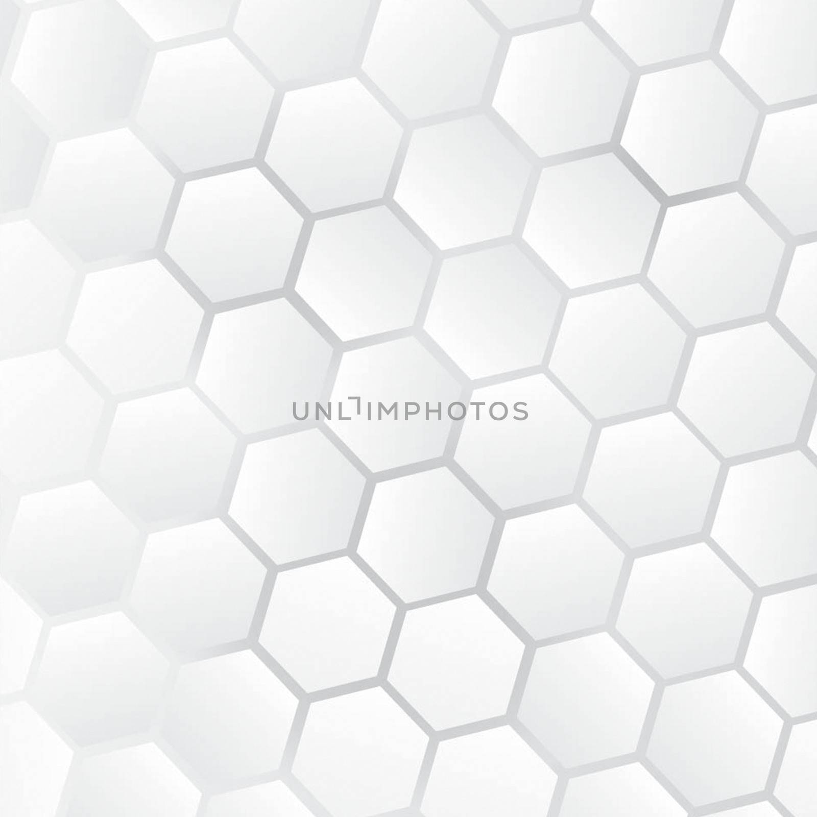 Geometric Hexagon White Modern Background