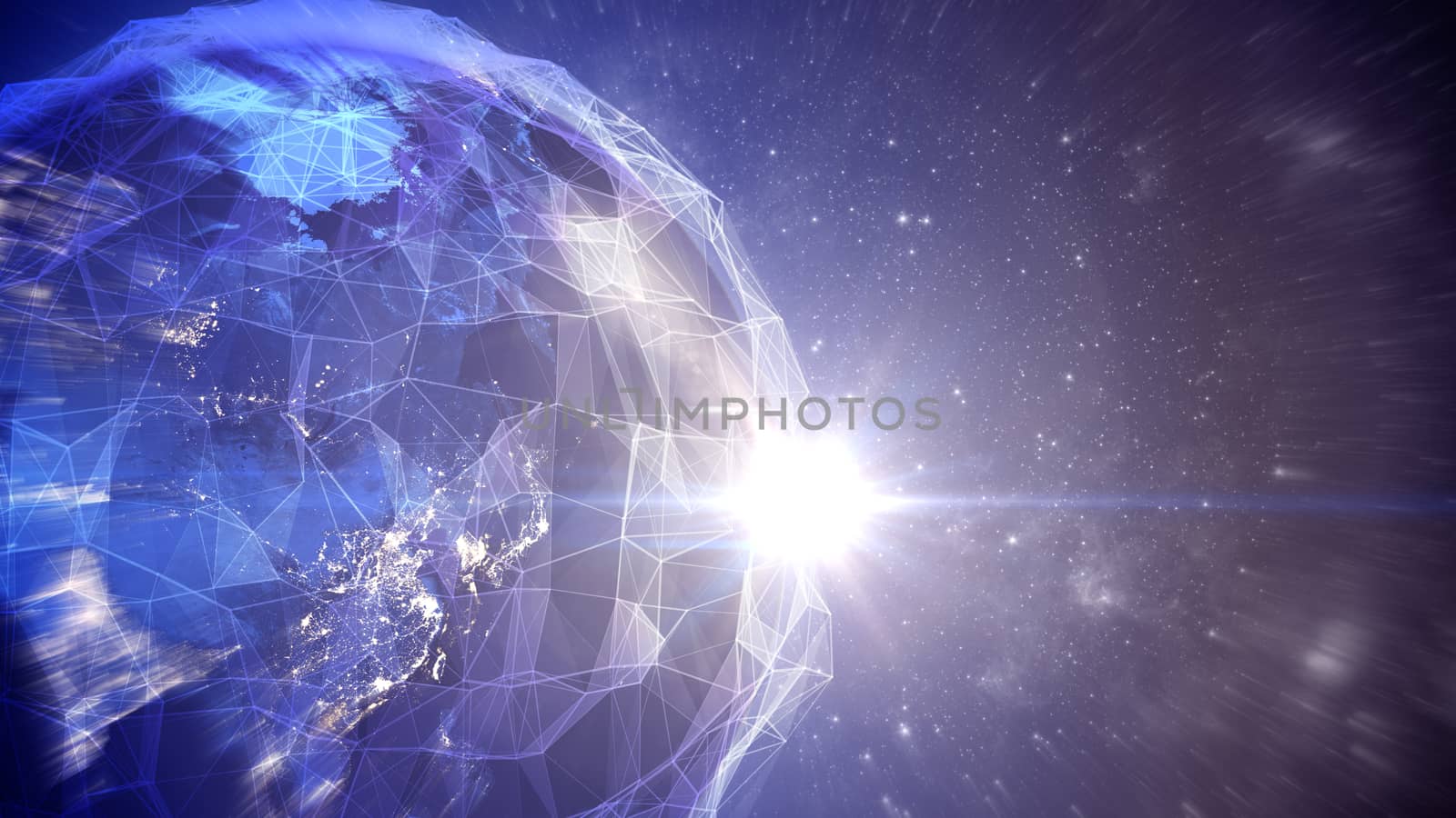 Holographic Map of the World with a network by klss