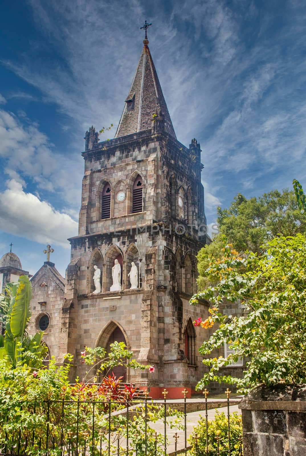 Old Stone Church in Dominica by dbvirago