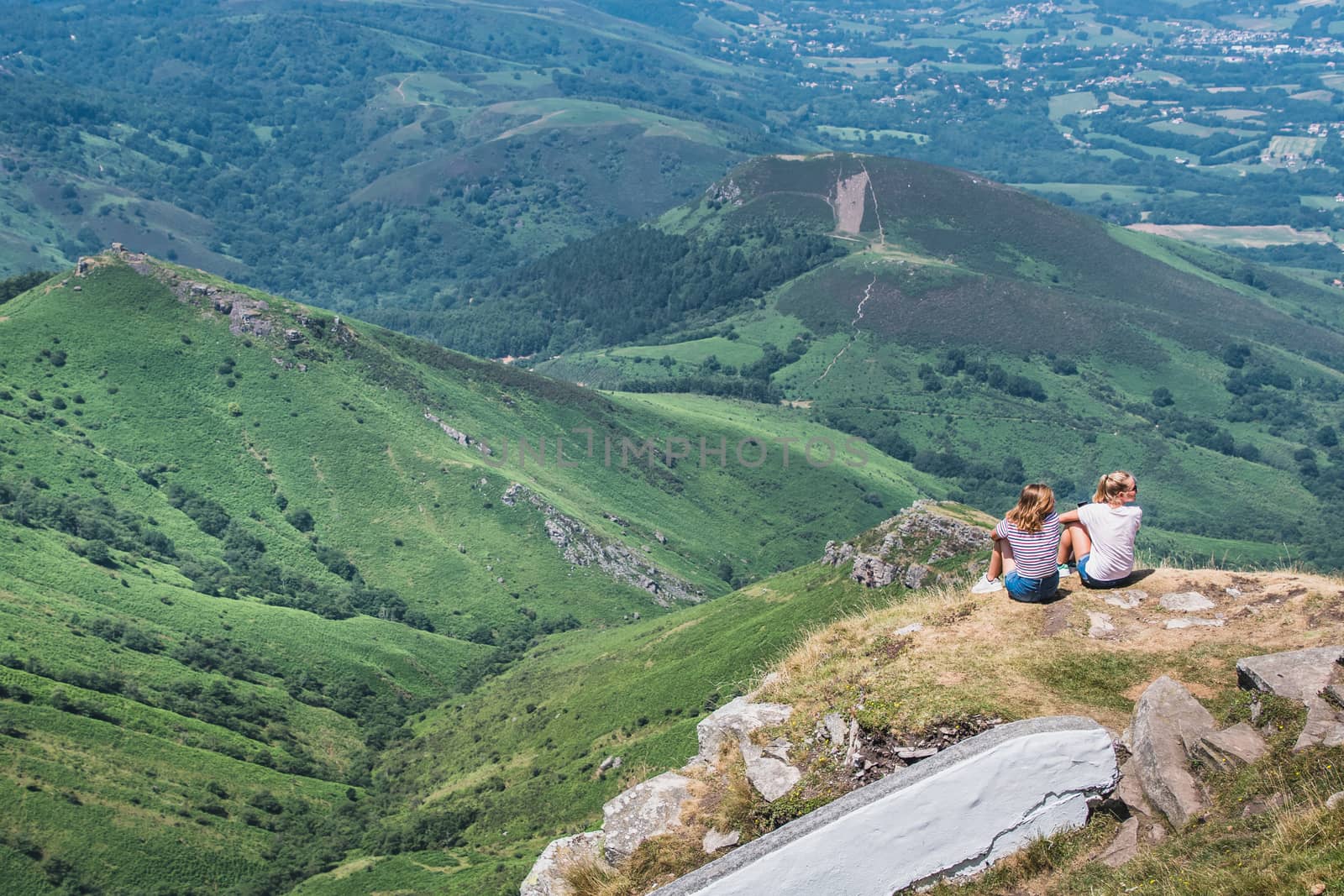 The Rhune mountain in the Pyrenees-Atlantique in France