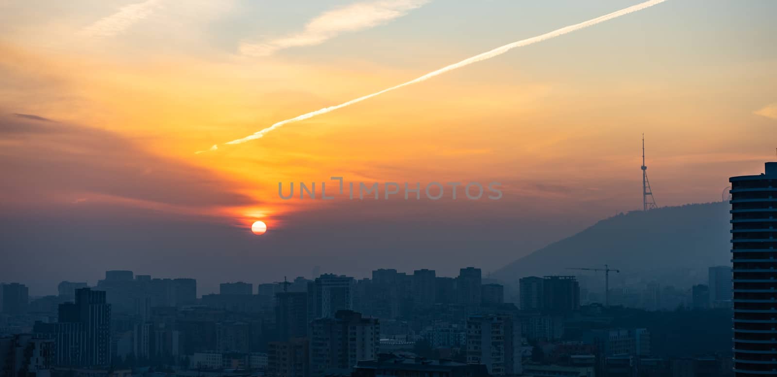 Sunrise over Tbilisi, Georgia by Elet