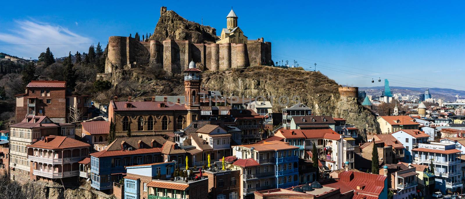 Historical part of Tbilisi's downtown, Georgia by Elet