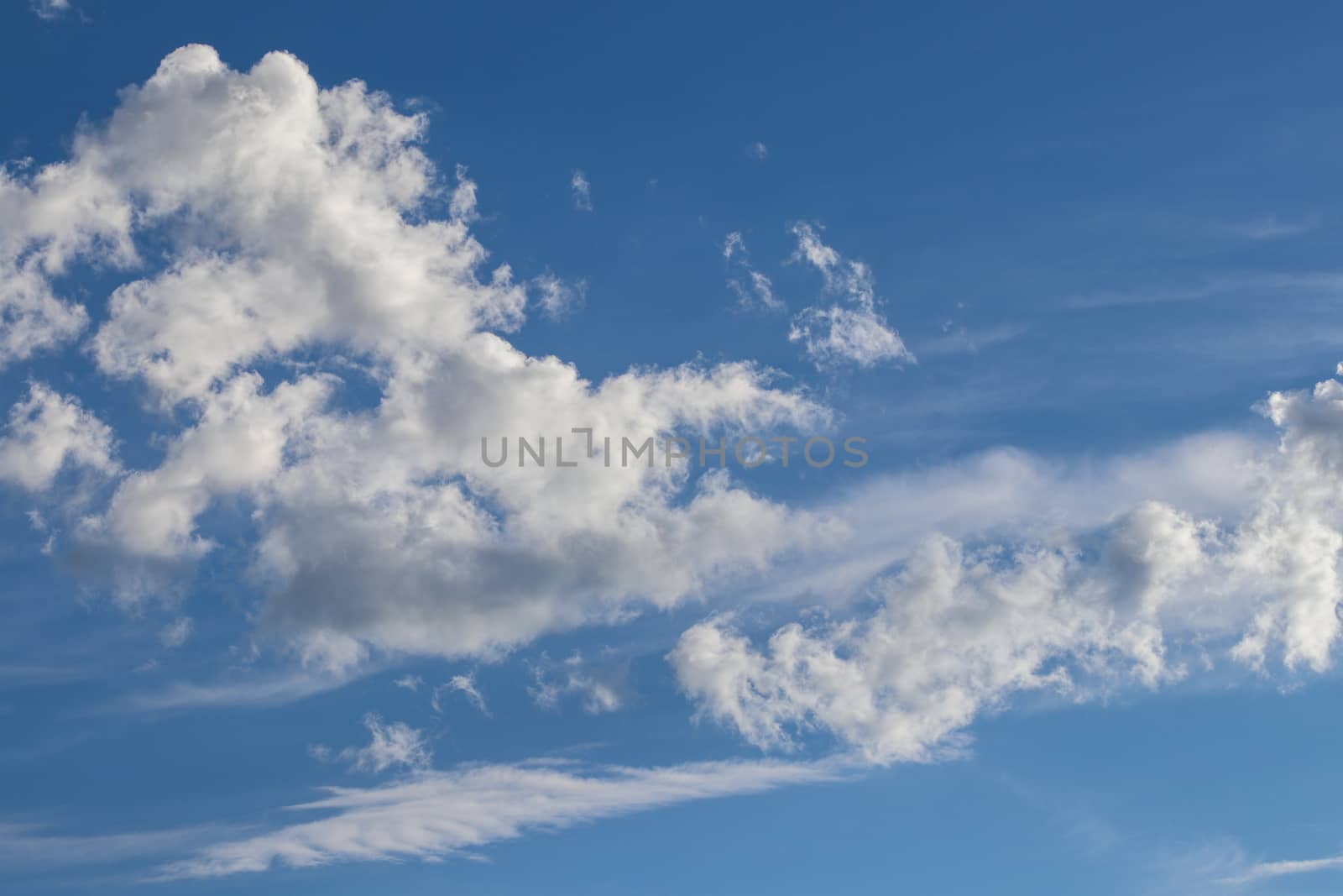 A group of clouds in the sky. High quality photo