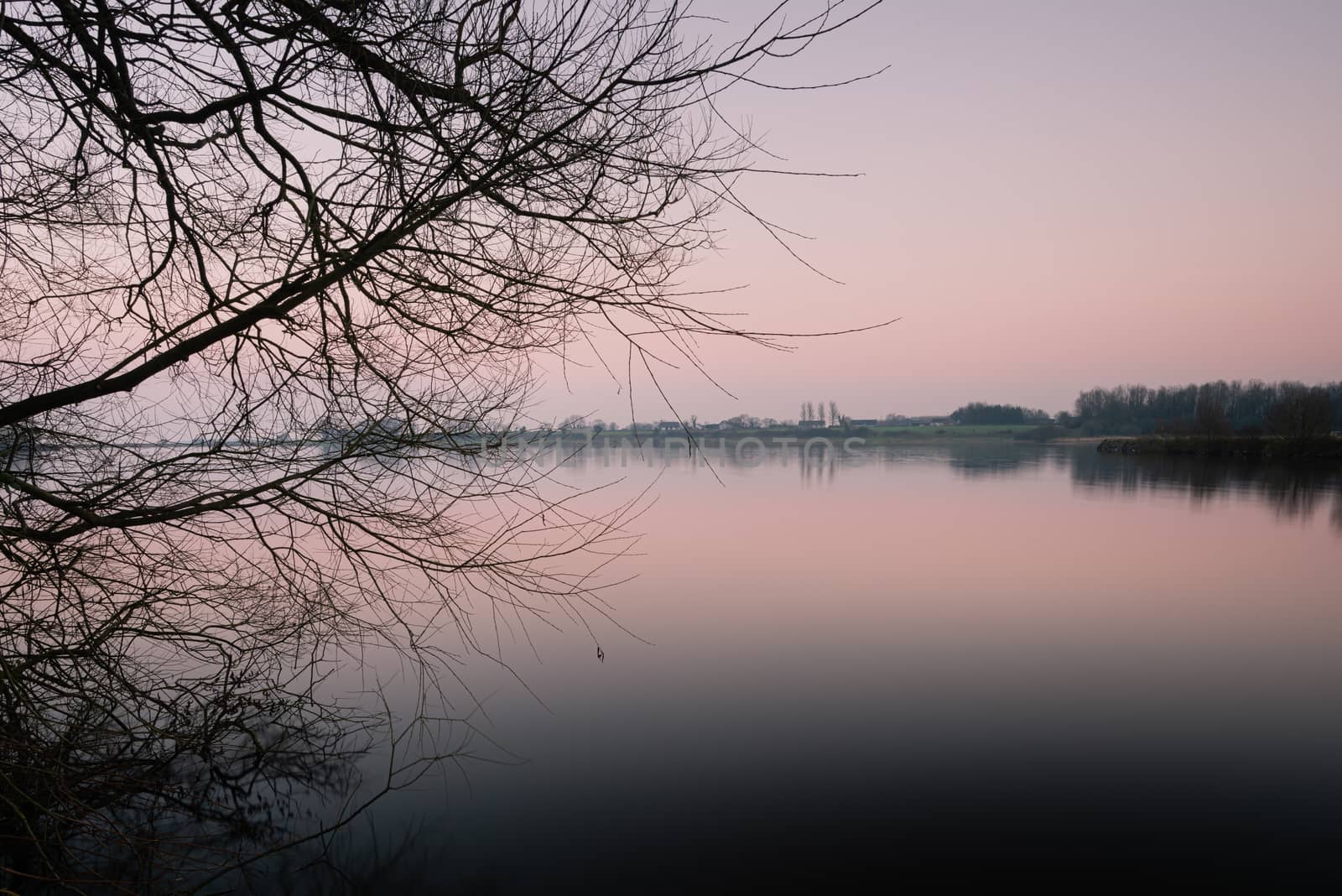 Sunset at Kinnegoe Marina, Oxford Island, Lough Neagh, County Armagh, Northern Ireland