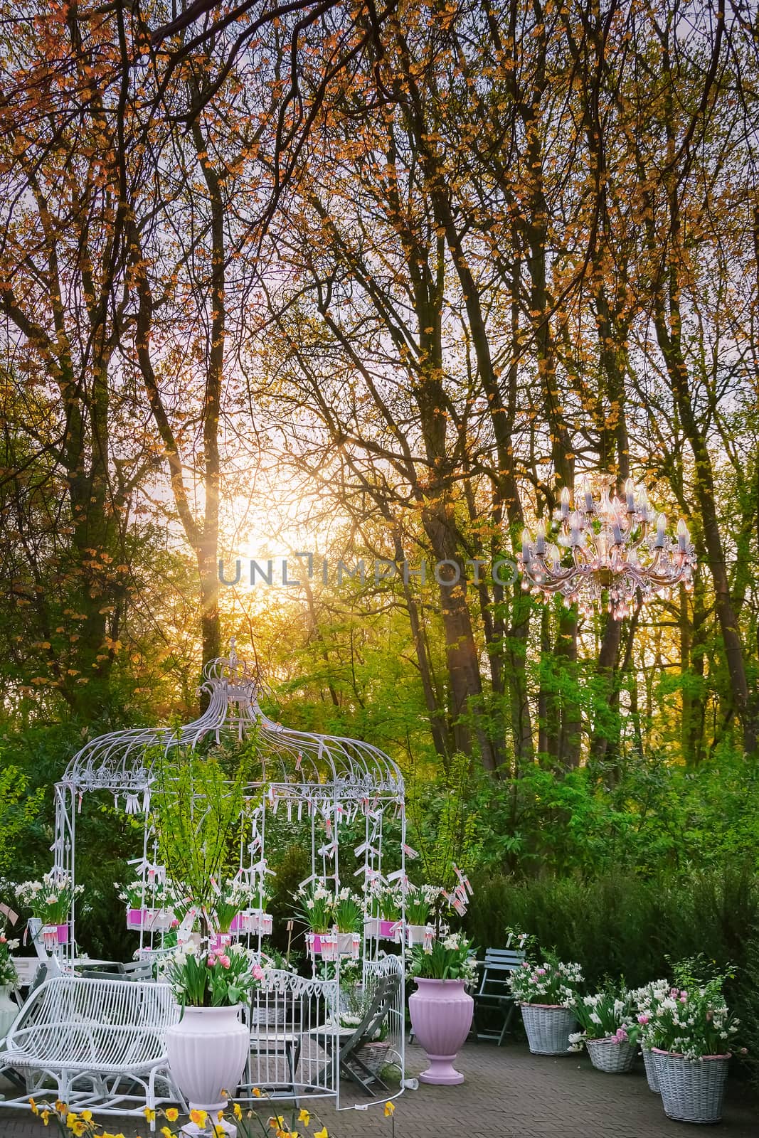 Gazebo in the park, the Netherlands, Lisse