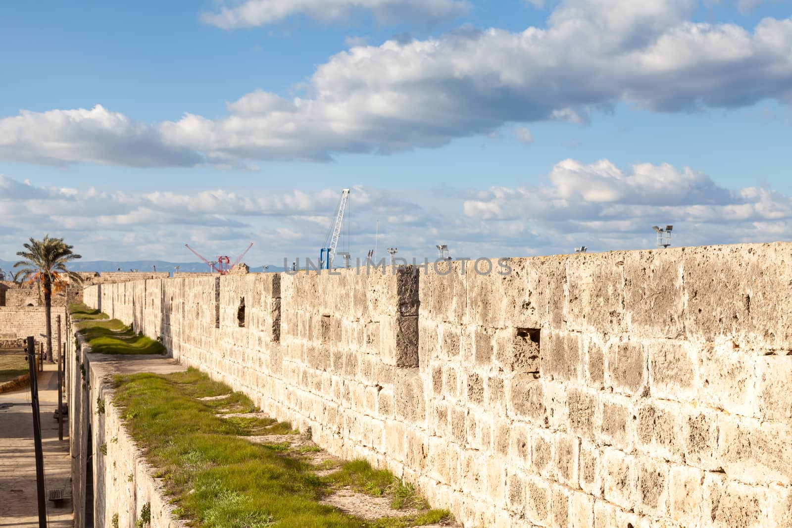 The defensive walls surrounding the historic city of Famagusta in the Turkish Republic of Northern Cyprus date back to the 15th century.