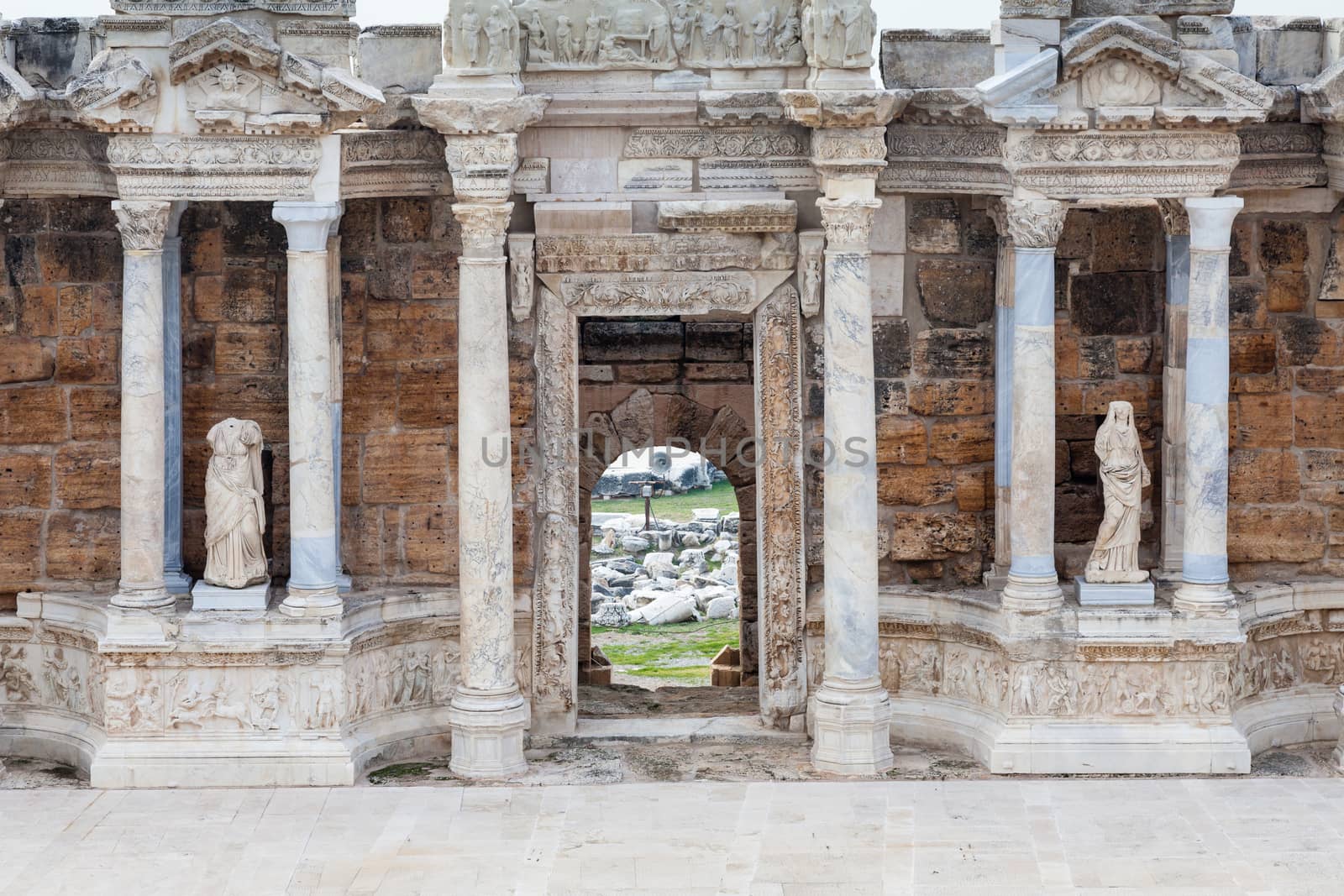 The stage buildings of Hierapolis theatre were constructed in the 2nd century AD and the site is now a UNESCO World Heritage Site.