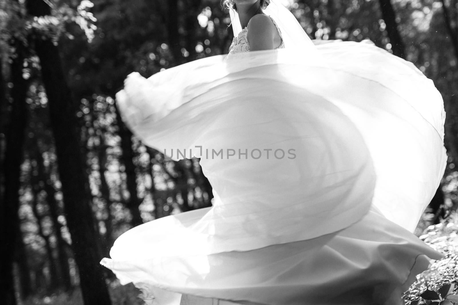 perfect wedding dress on the wedding day by Andreua