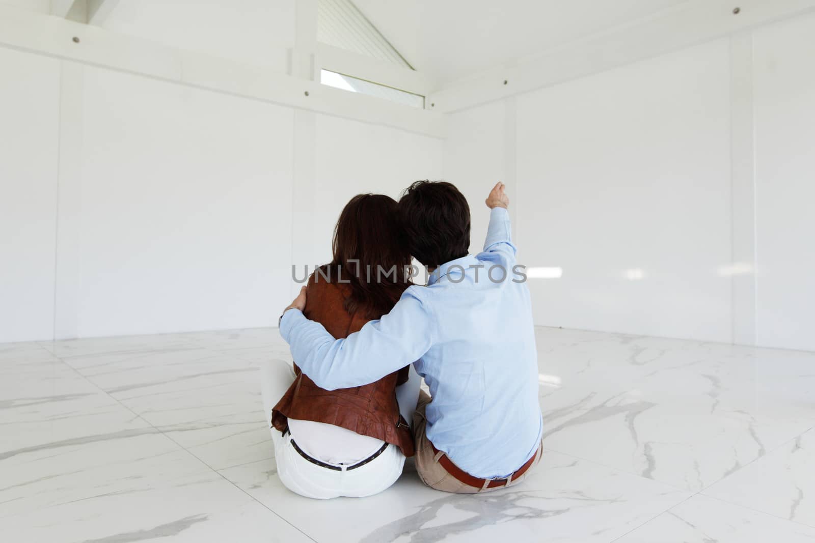 Happy couple at new apartment by ALotOfPeople