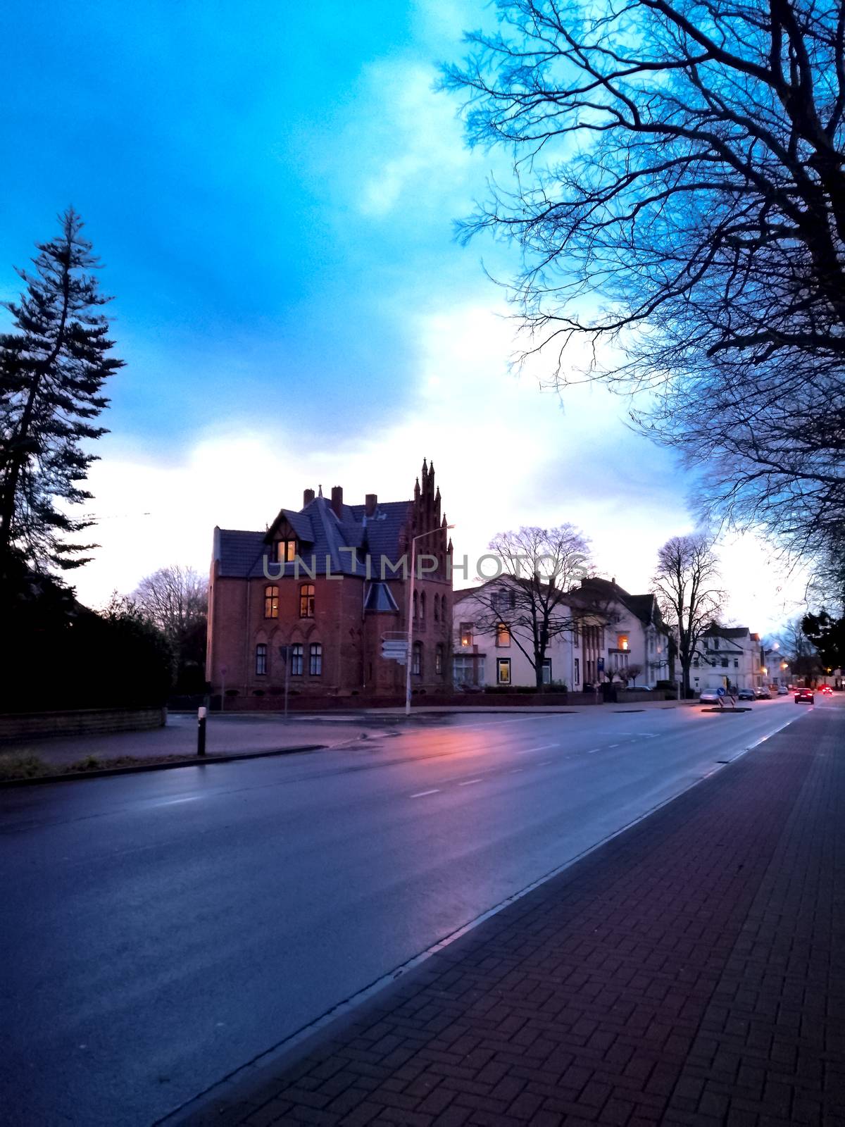 Main street in Buckeburg, Germany. February 29th. by Lenkapenka