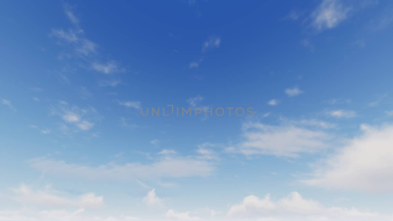 Cloudy blue sky abstract background, blue sky background with tiny clouds, 3d rendering

