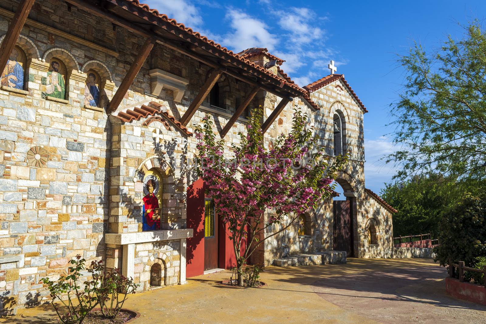 Agiou panteleimonous monastery in Penteli, Greece.