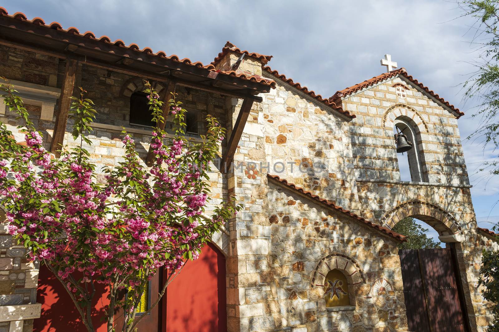 Agiou panteleimonous monastery in Penteli, Greece by ankarb